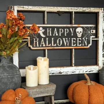 Spooky Happy Halloween Sign