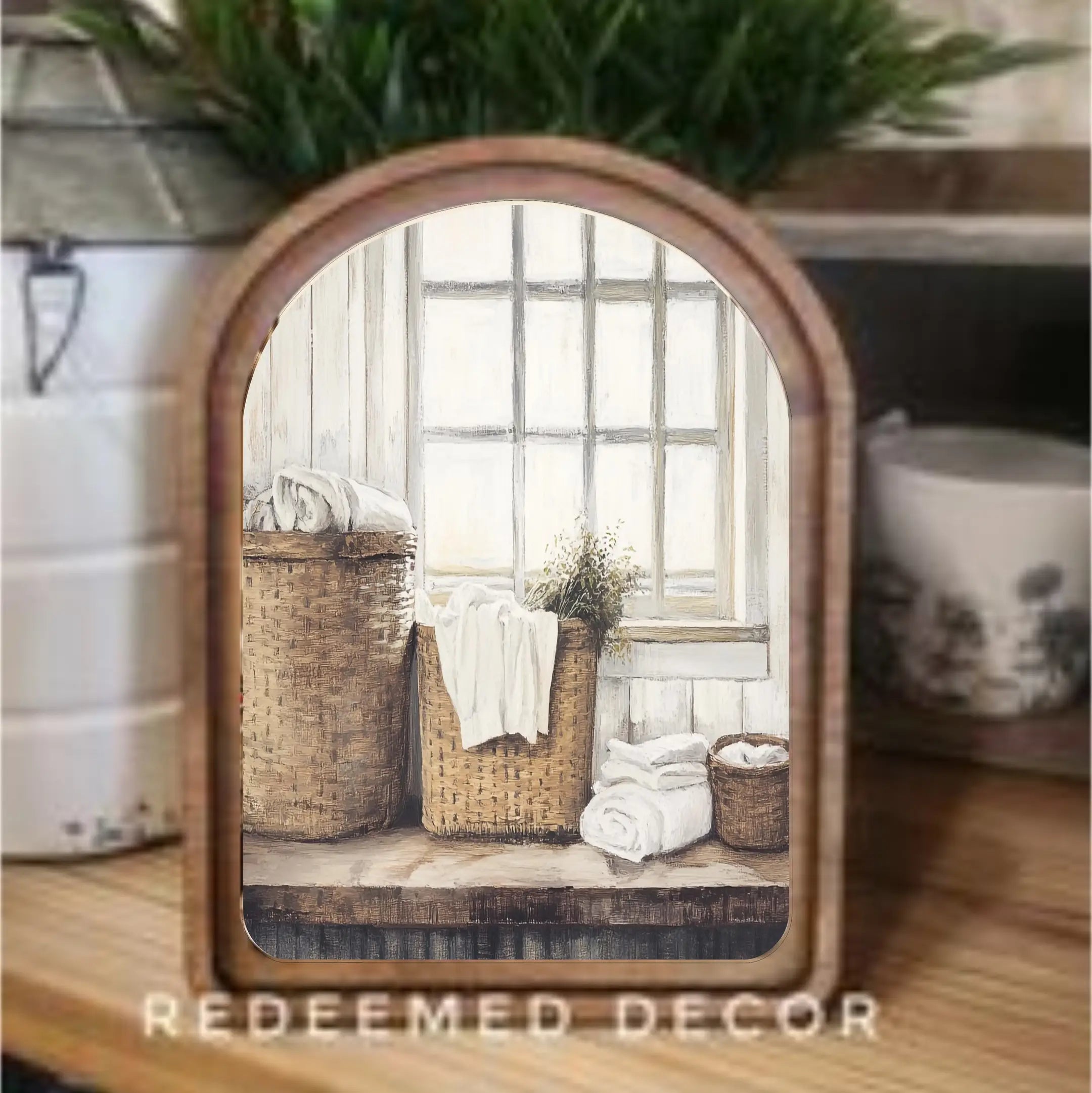 Arch Top Framed Art