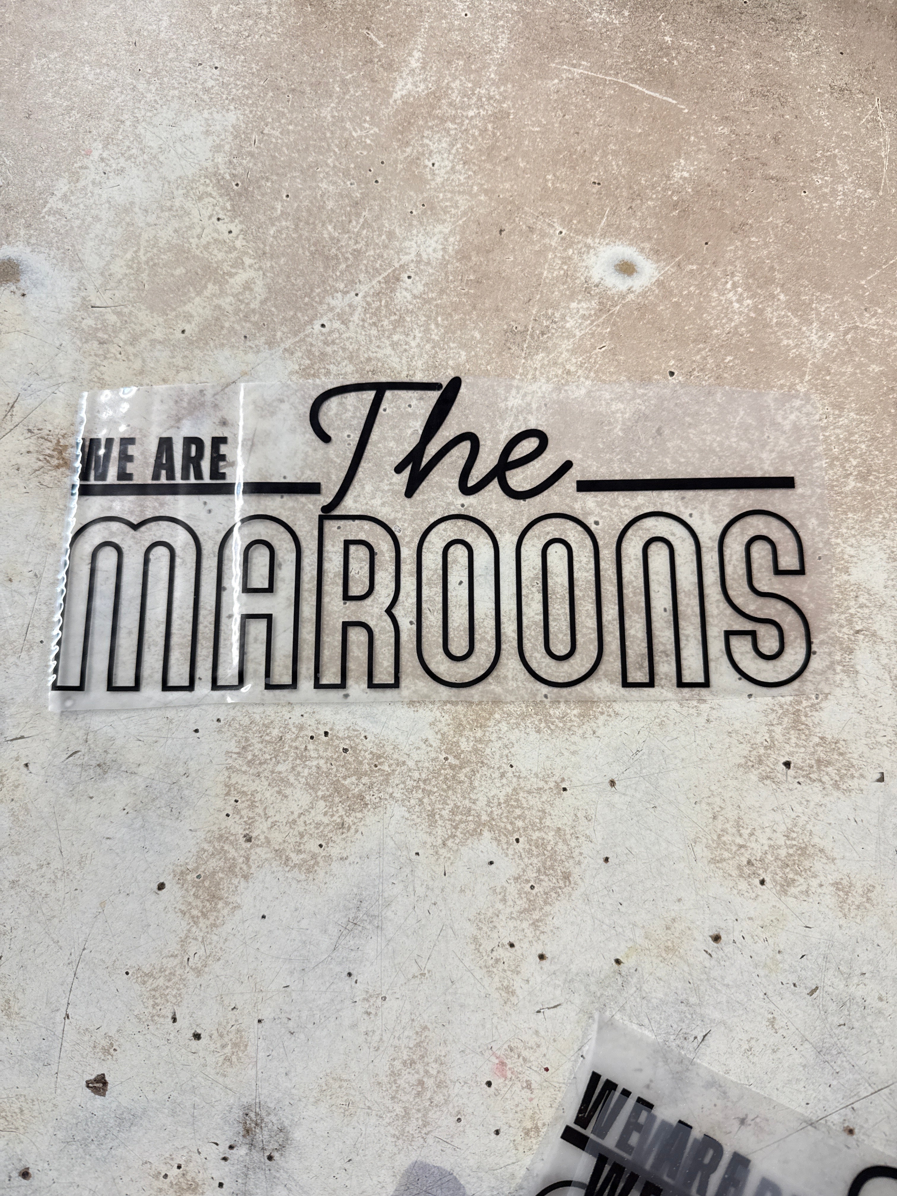 Divide County Maroons DTF Transfers