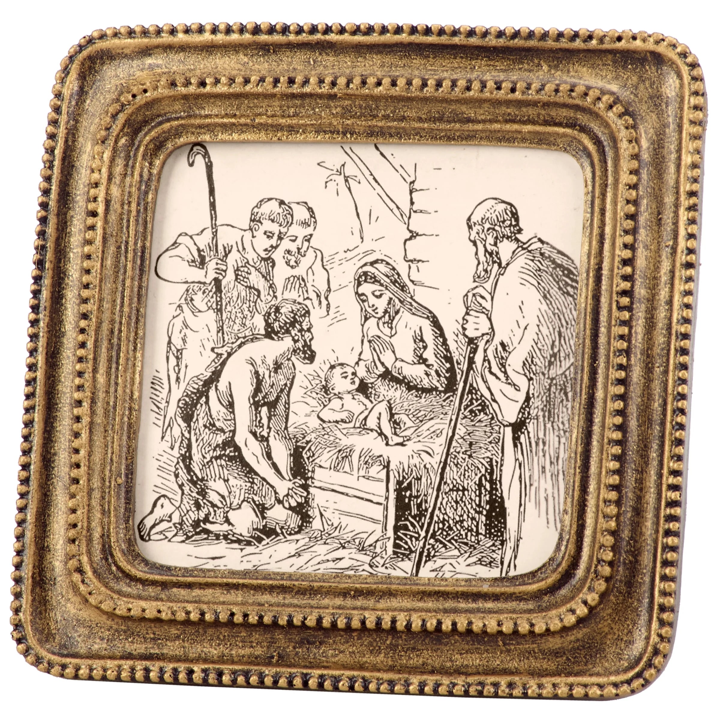 Nativity Sketch Framed Art
