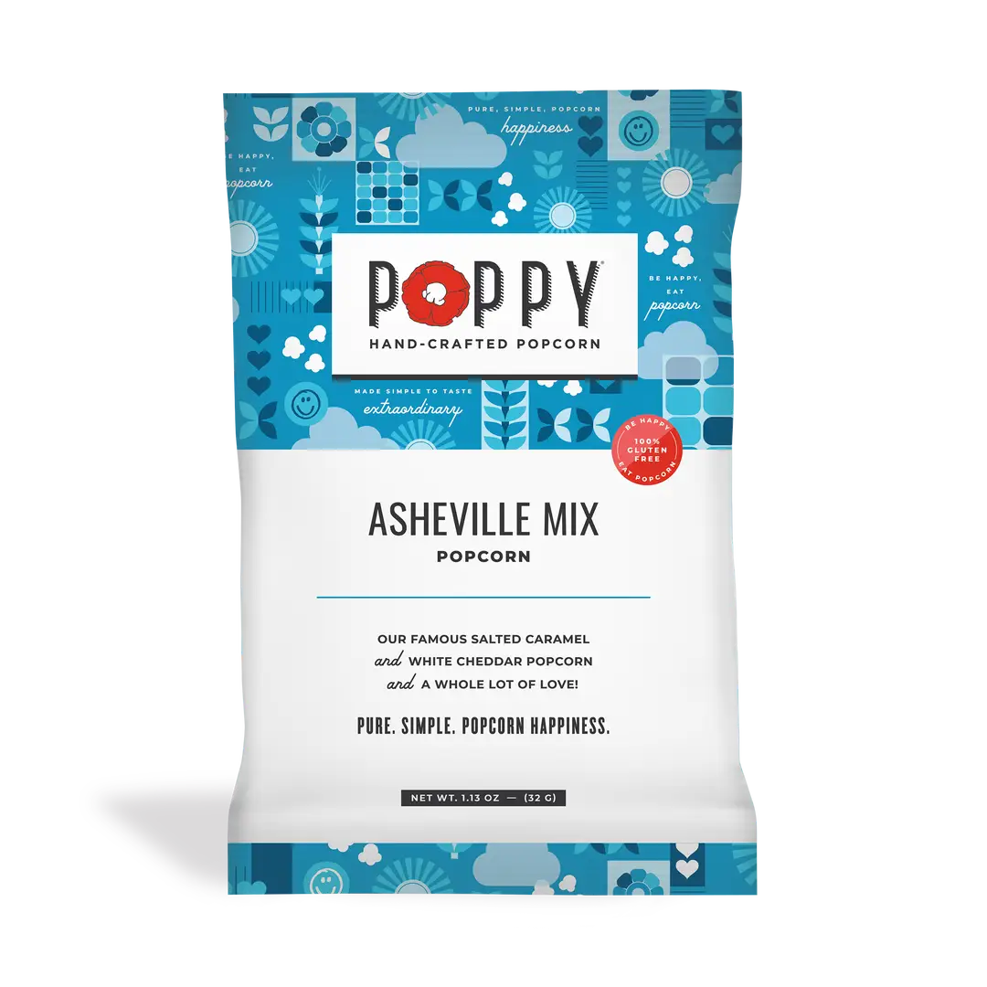 Poppy Hand Crafted Popcorn Snack Bag