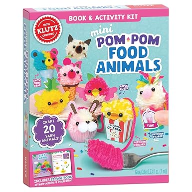 Klutz Mini Pom Pom Food Animals