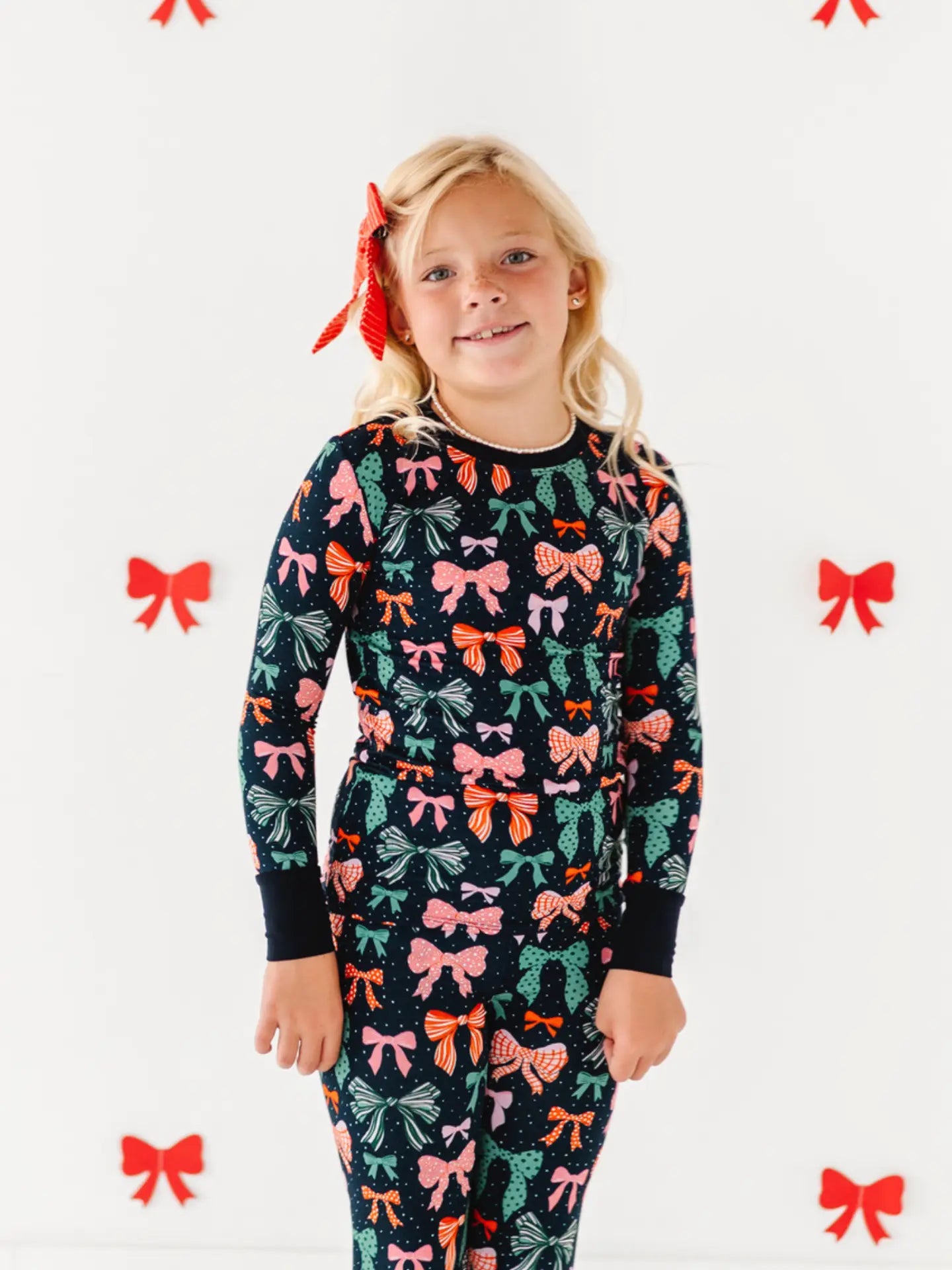 Merry Little Bows Kids Pajamas