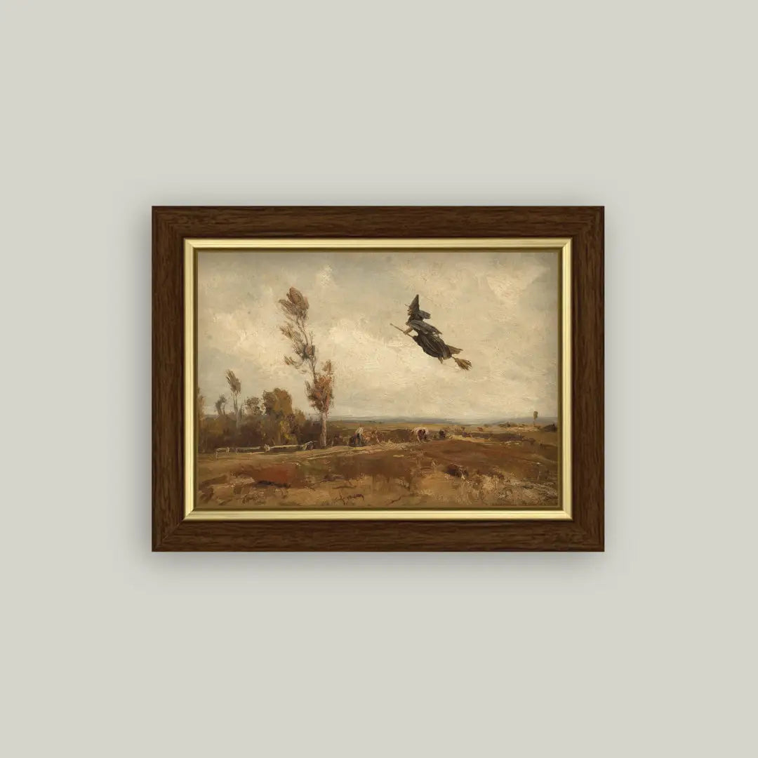 Witch over an Autumn Sky