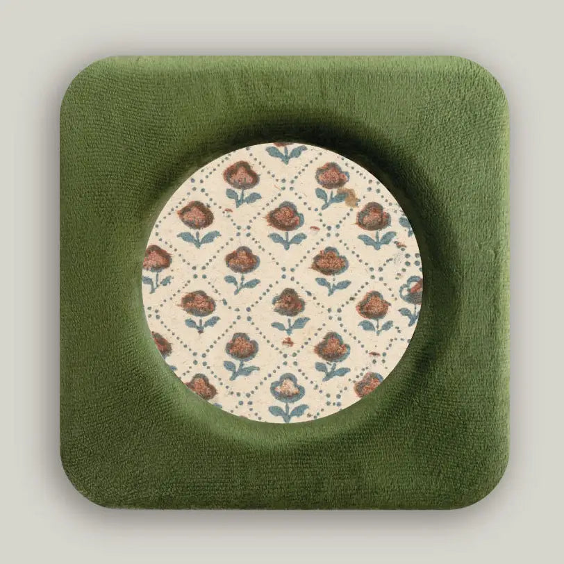 Mossy Green Velvet Photo Frame