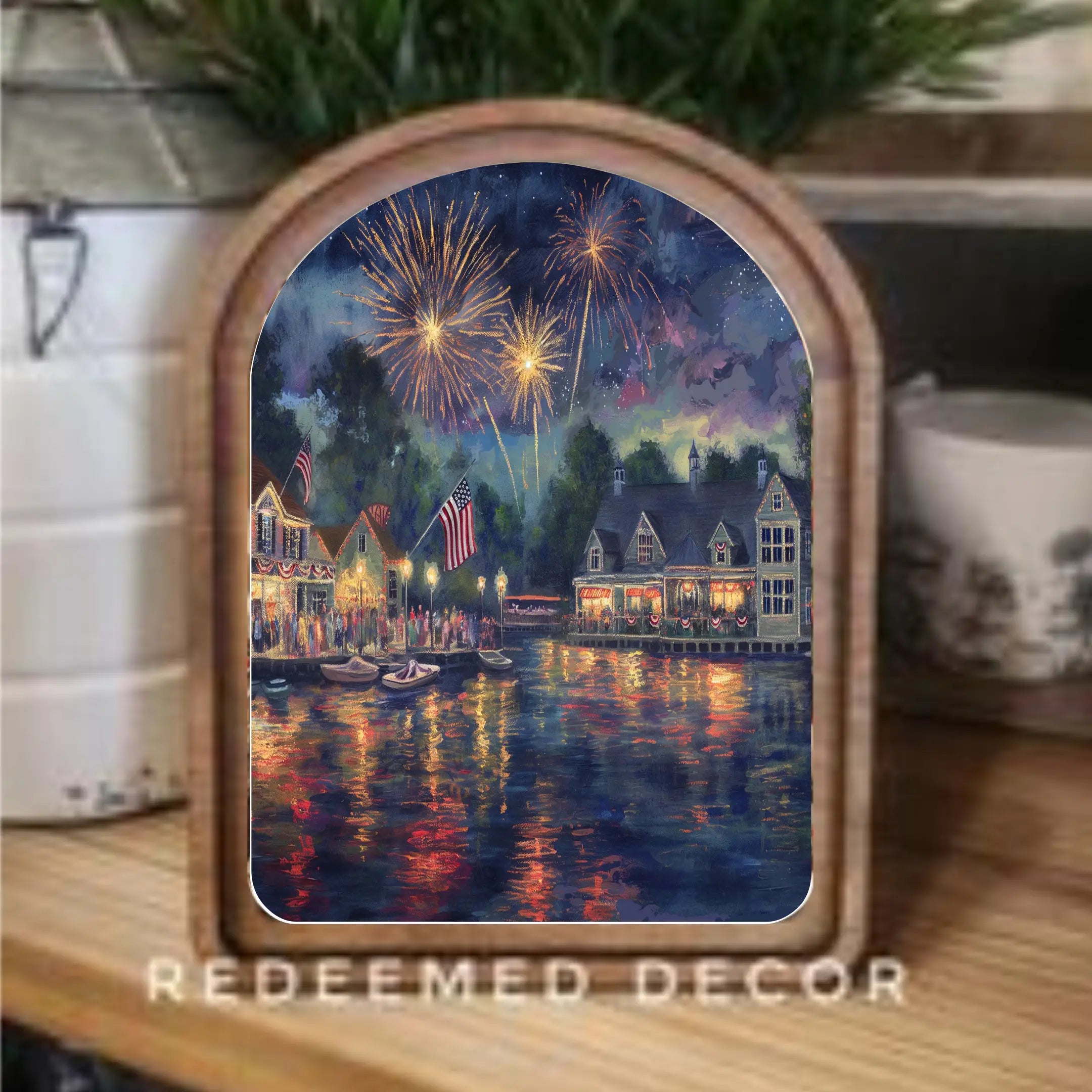 Arch Top Framed Art