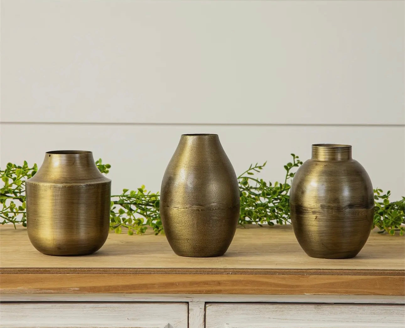 Antique Brass Bud Vase