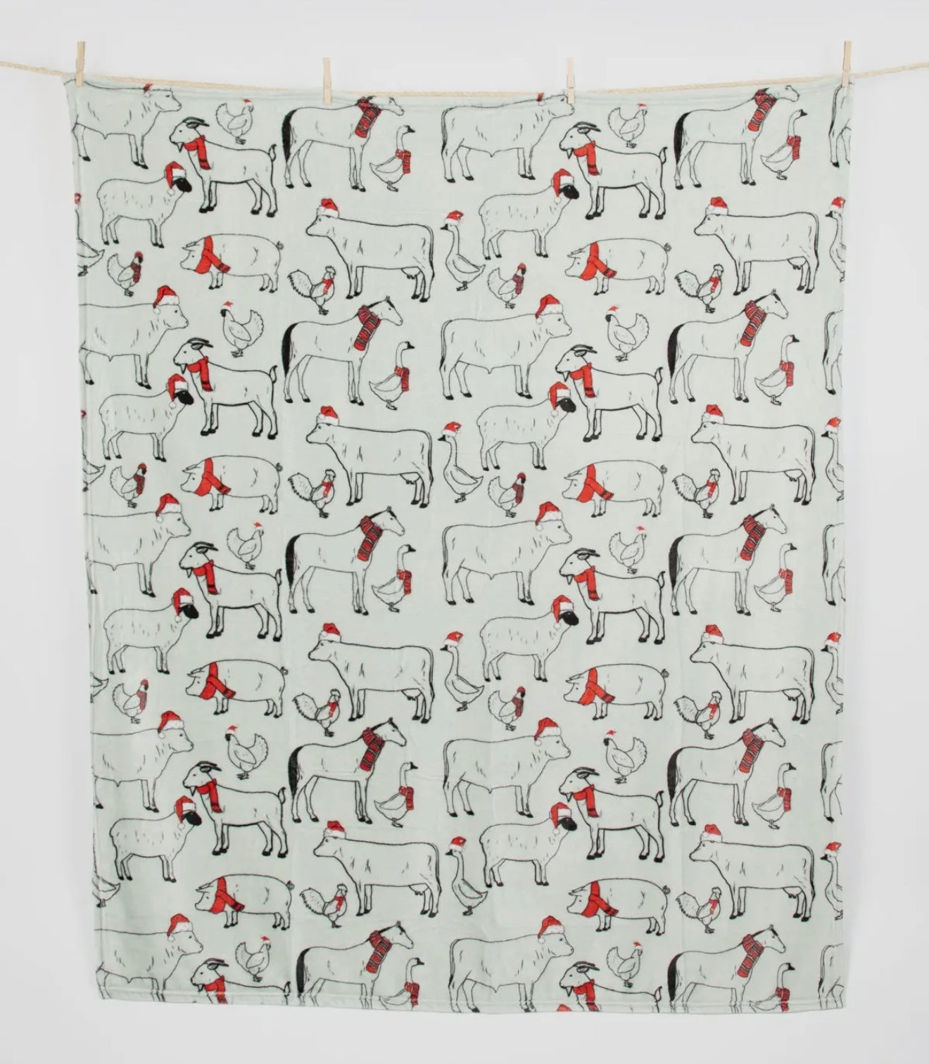 Filthy Animals Christmas Blanket