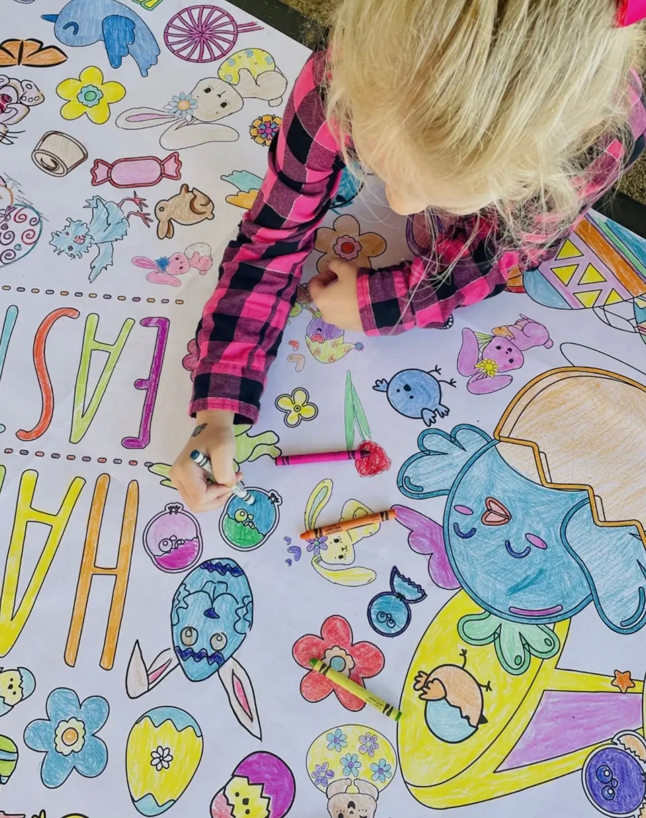 Color your own Tablecloth Easter