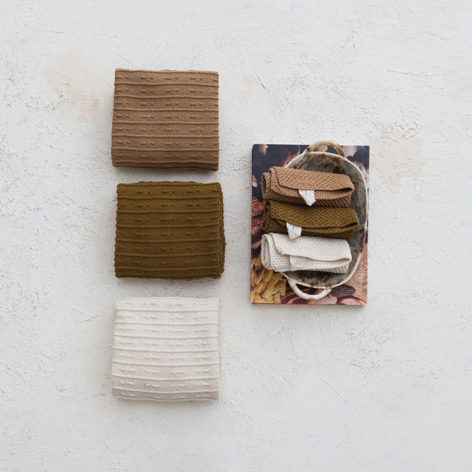 Cotton Knit Tea Towel