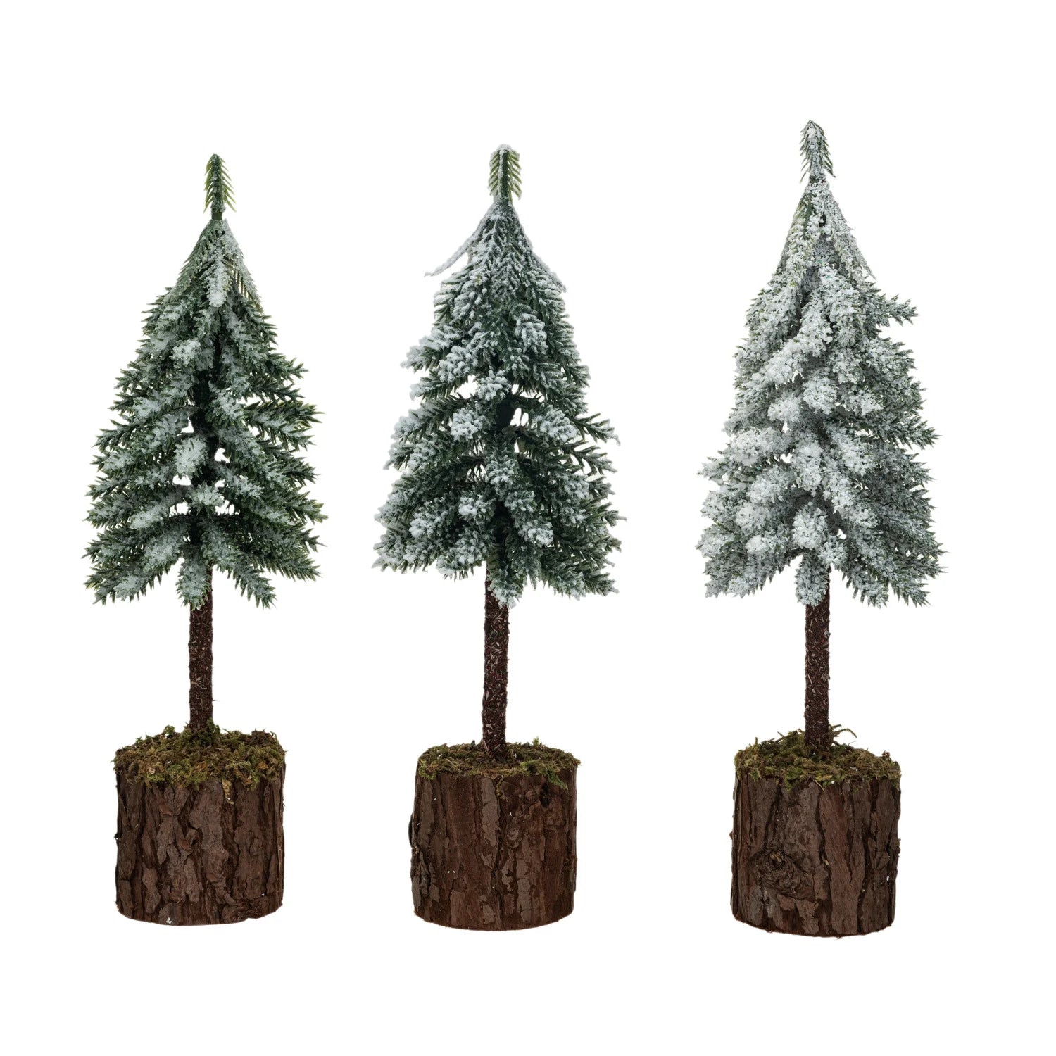 Faux Fir Tree Wood Base