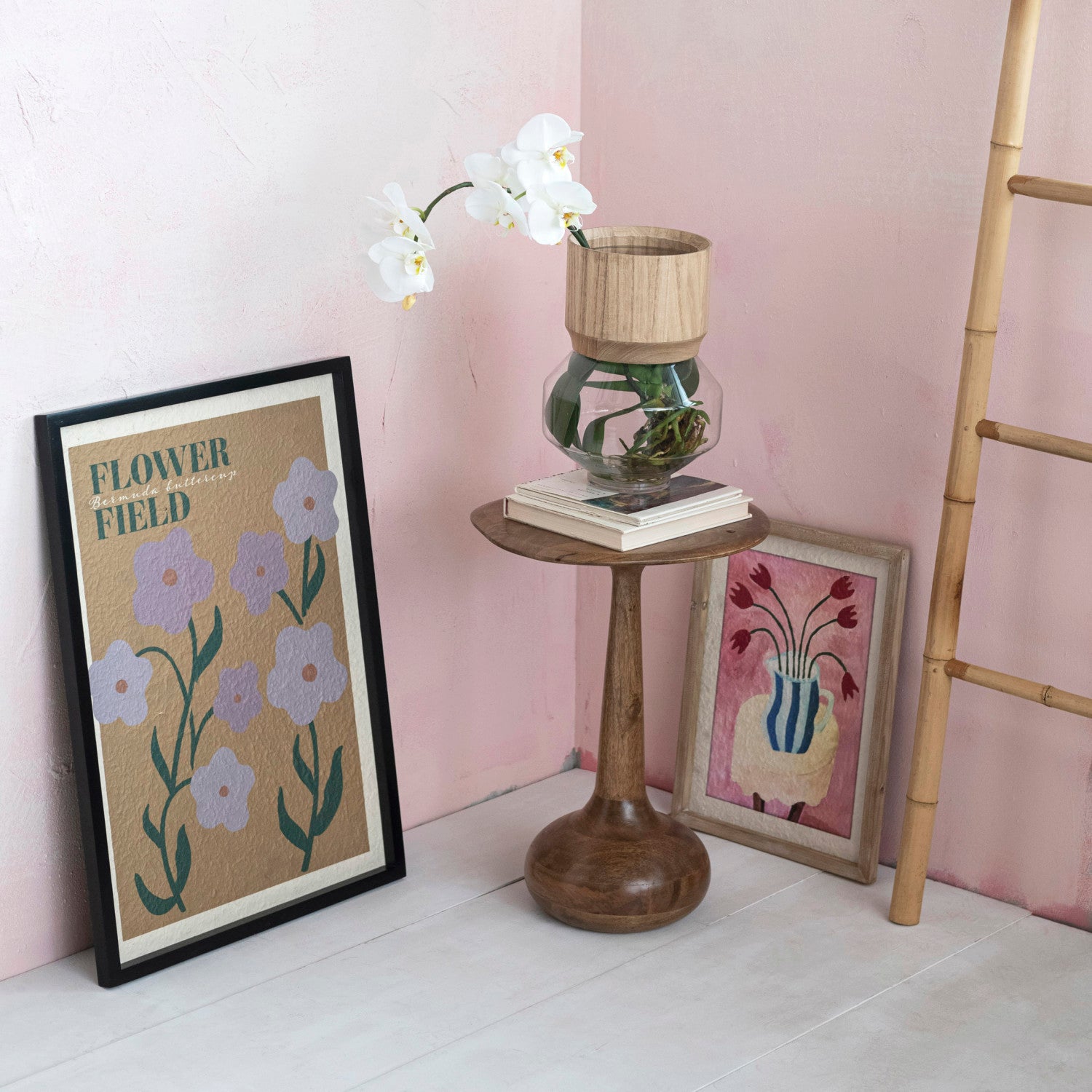 Textured Paper Flower Field