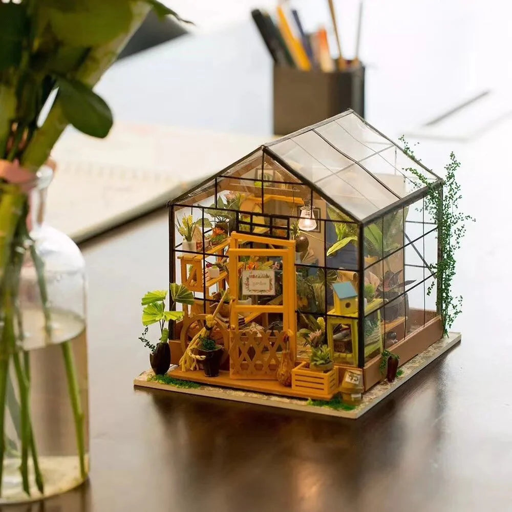 DIY Miniature Flower house Kit- Cathy's Flower House
