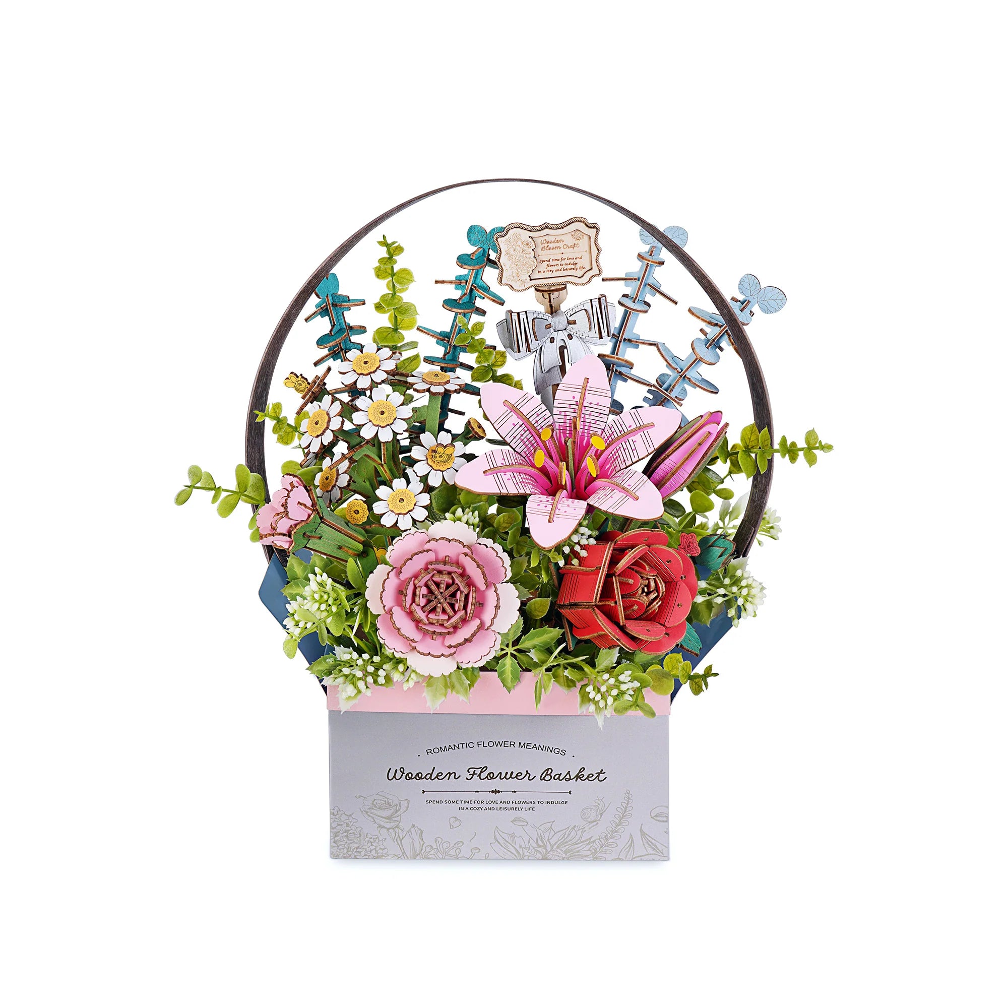 Wooden Flower Basket