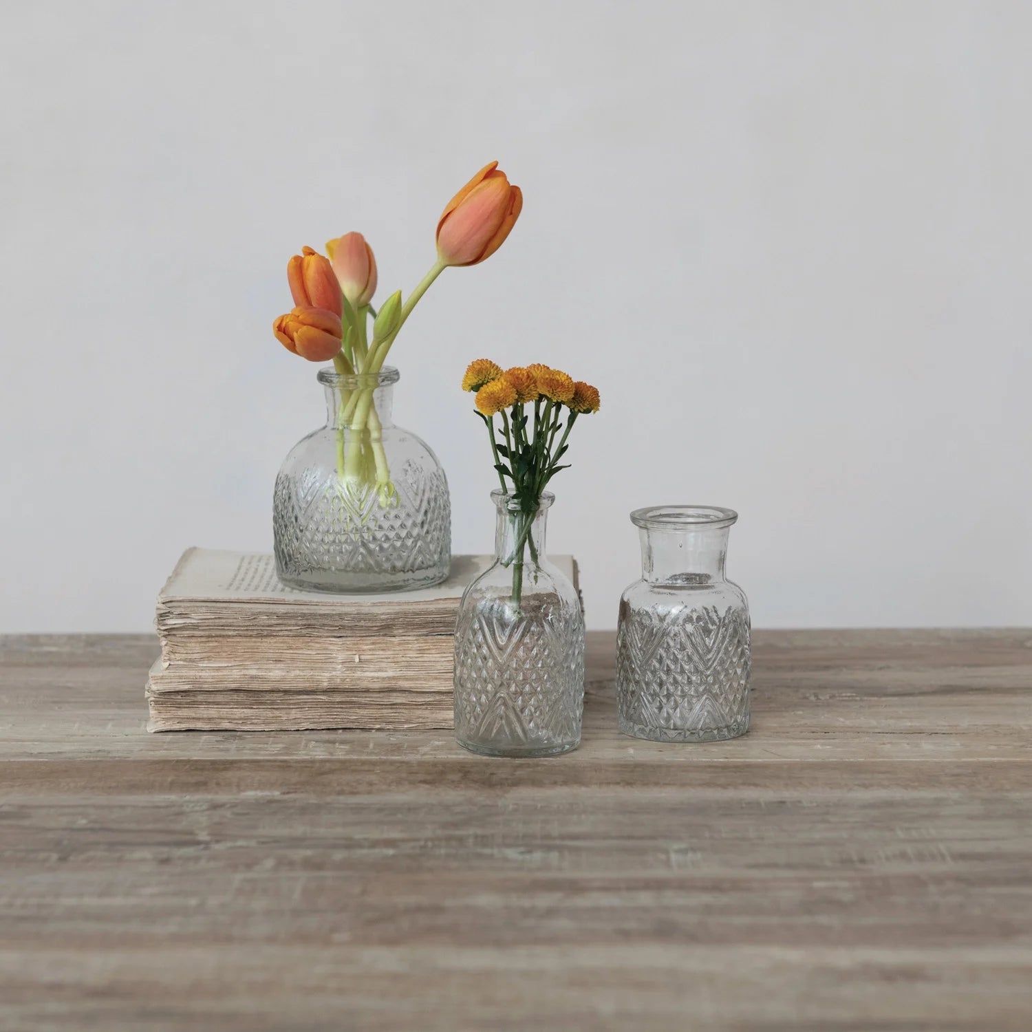 Pressed Glass Vase
