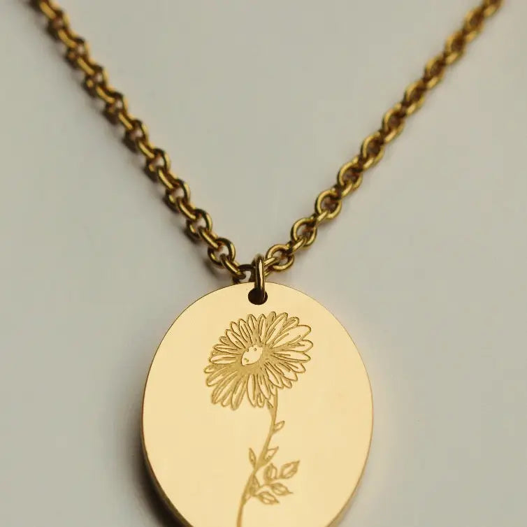 Birth Flower Necklace