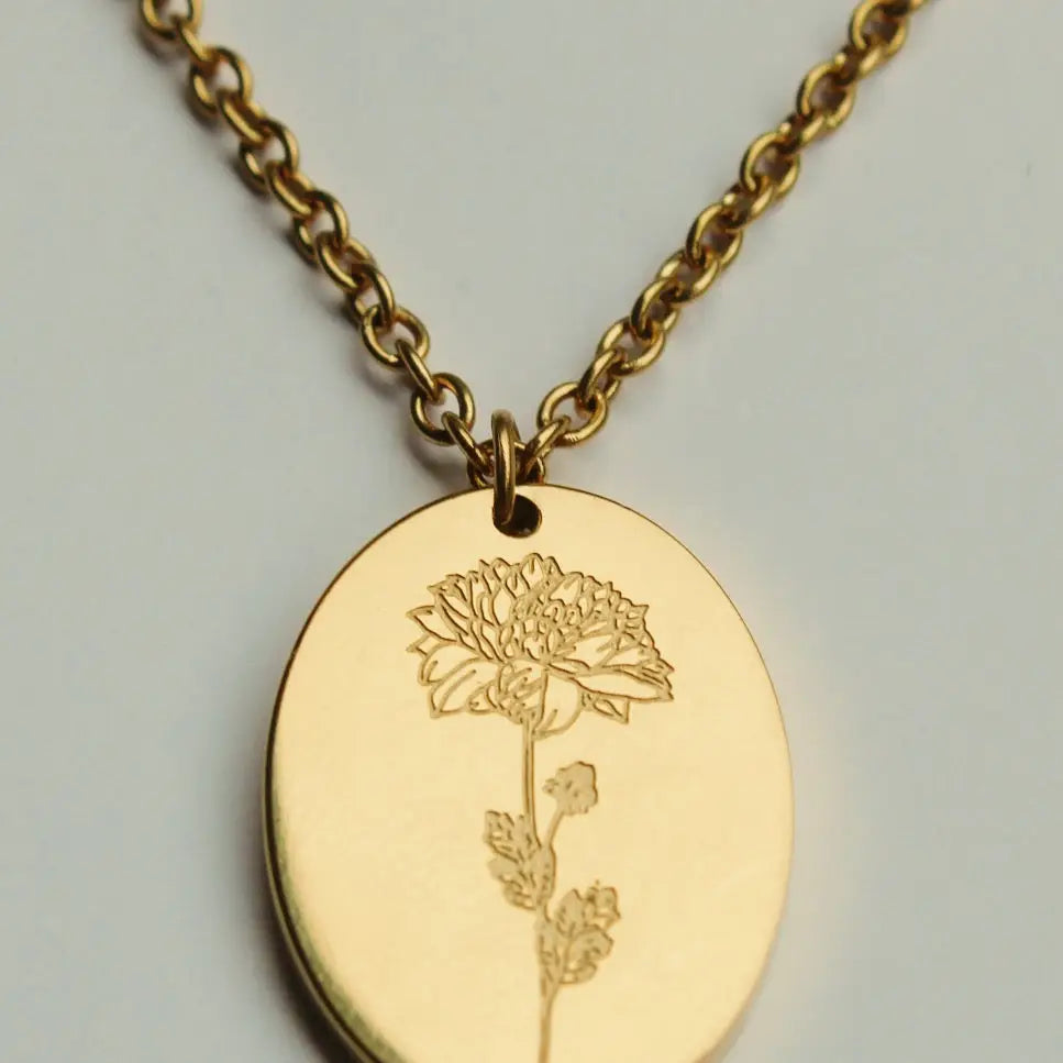 Birth Flower Necklace