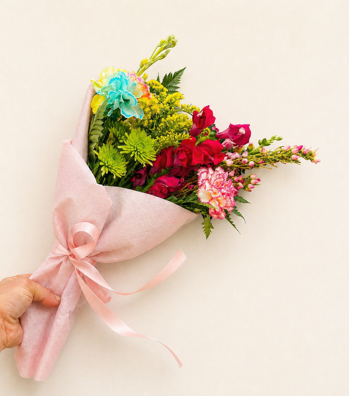 Mother's Day Geometry Towel Wrapped Bouquet