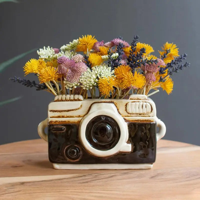 Ceramic Camera Planter