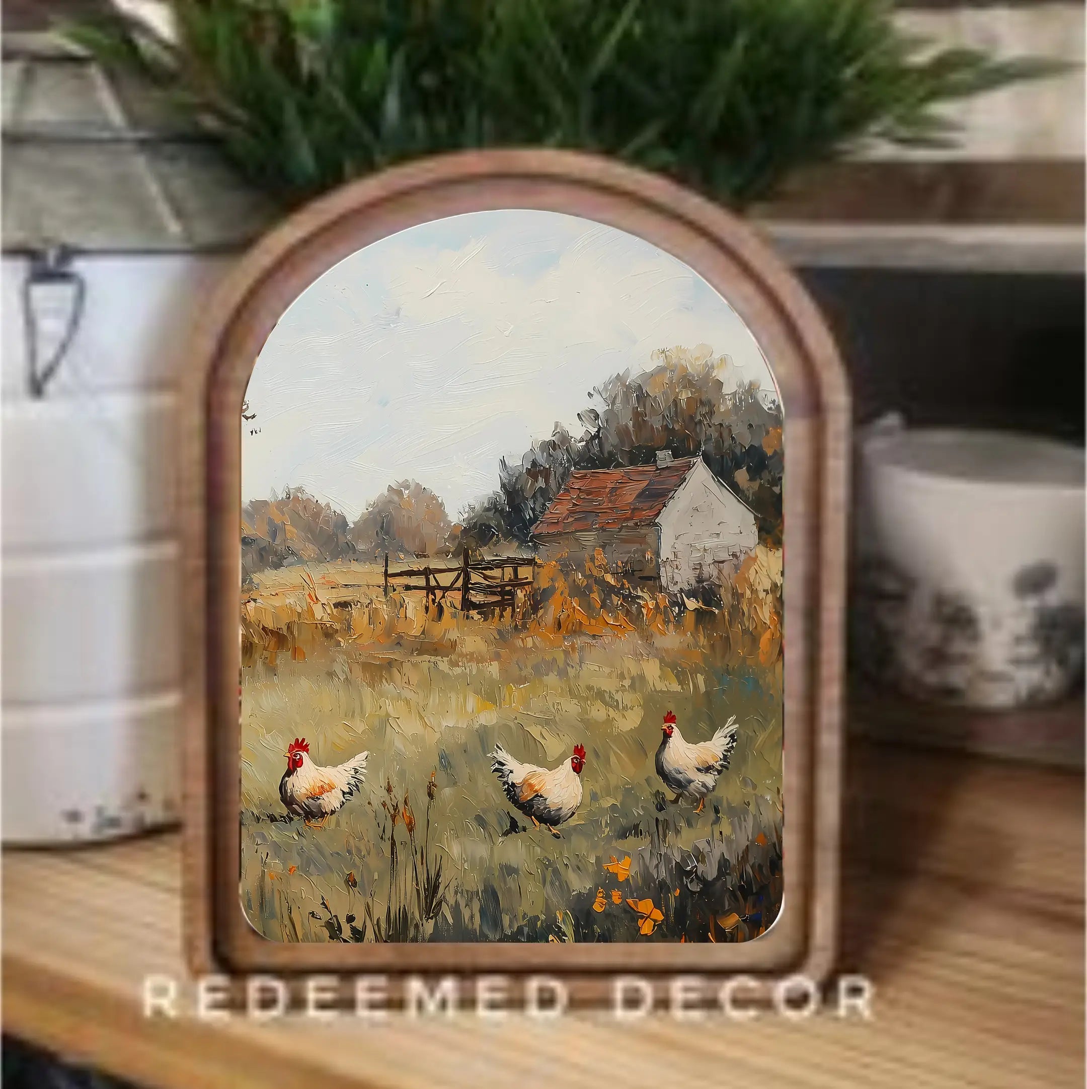 Arch Top Framed Art