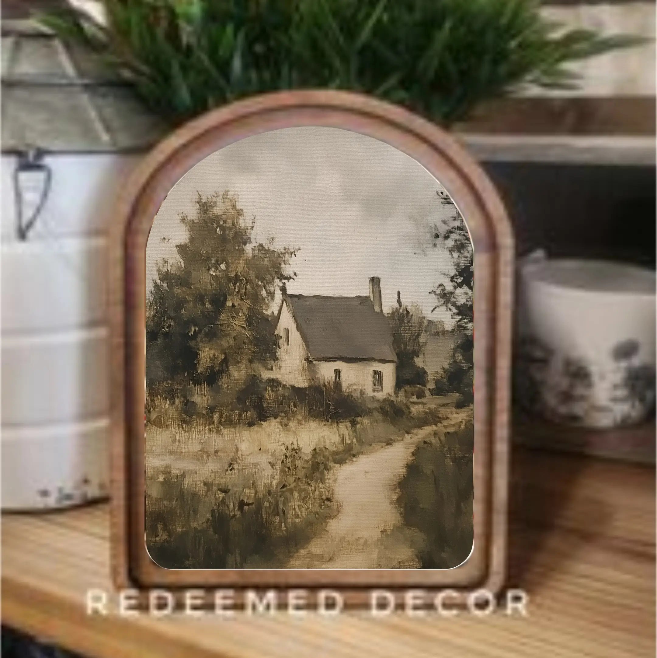 Arch Top Framed Art