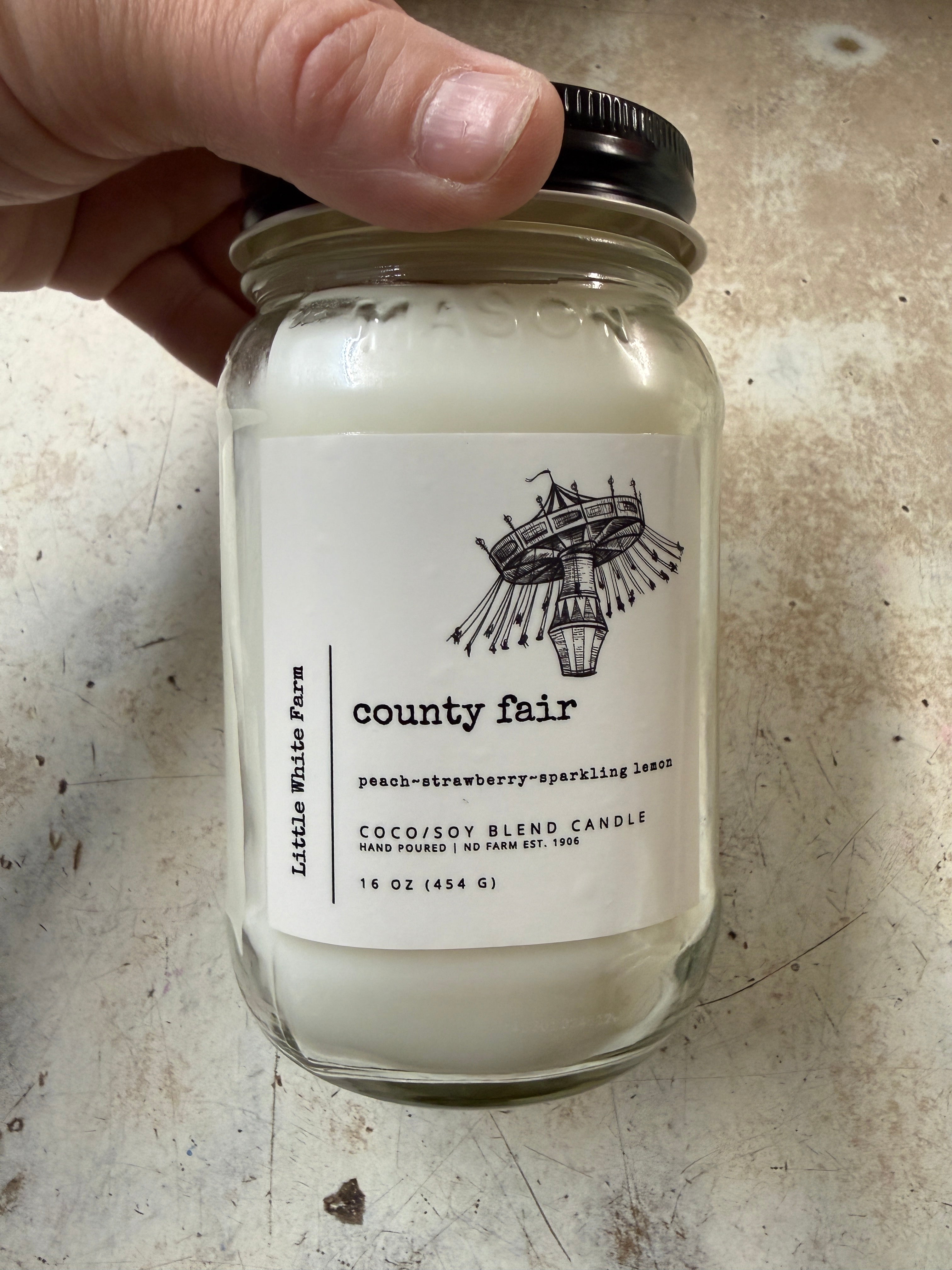 Little White Farm Candle