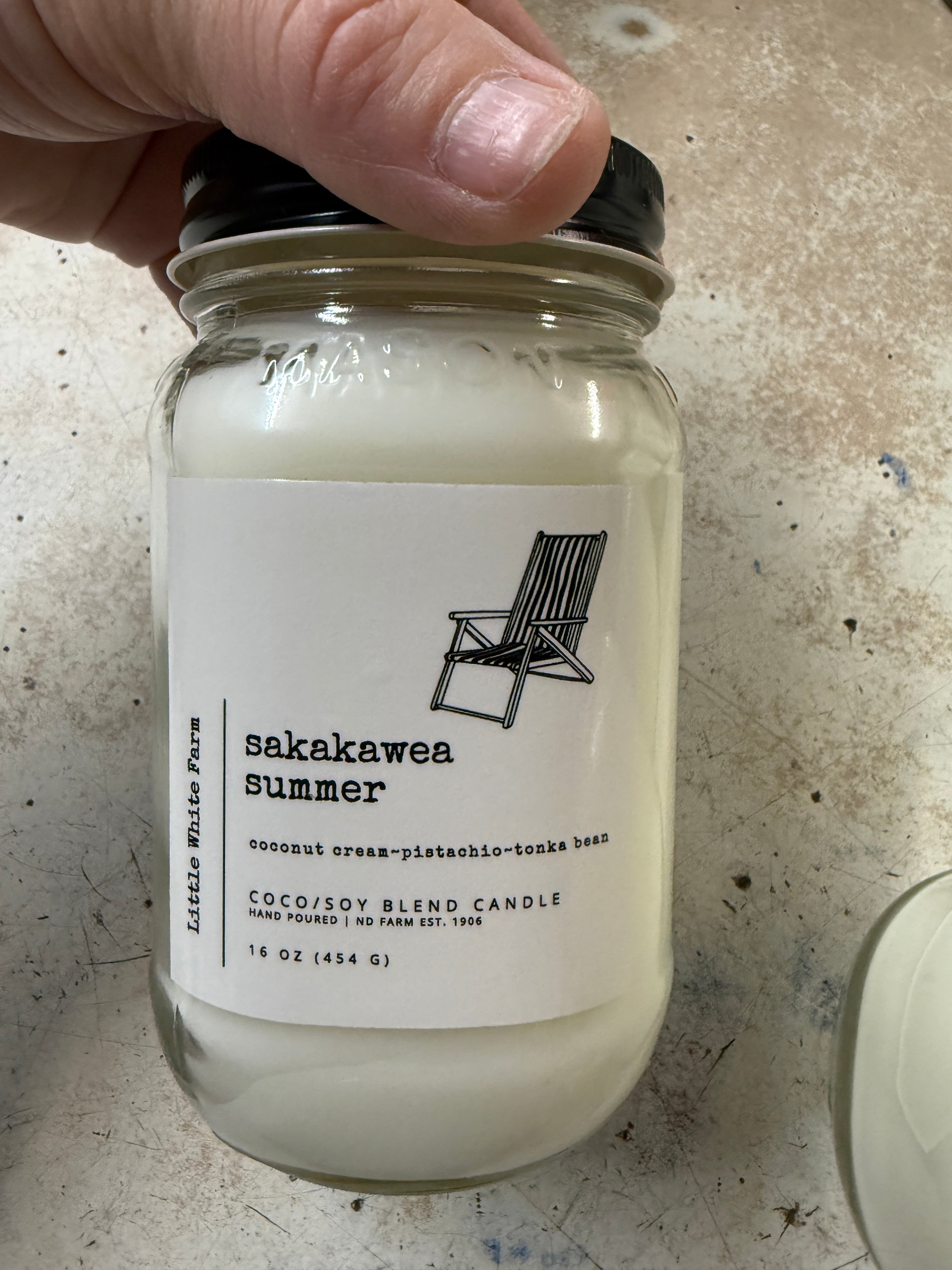 Little White Farm Candle