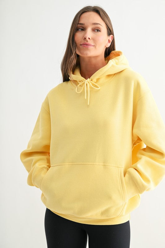 Cotton Blend Drop Shoulder Hoodies