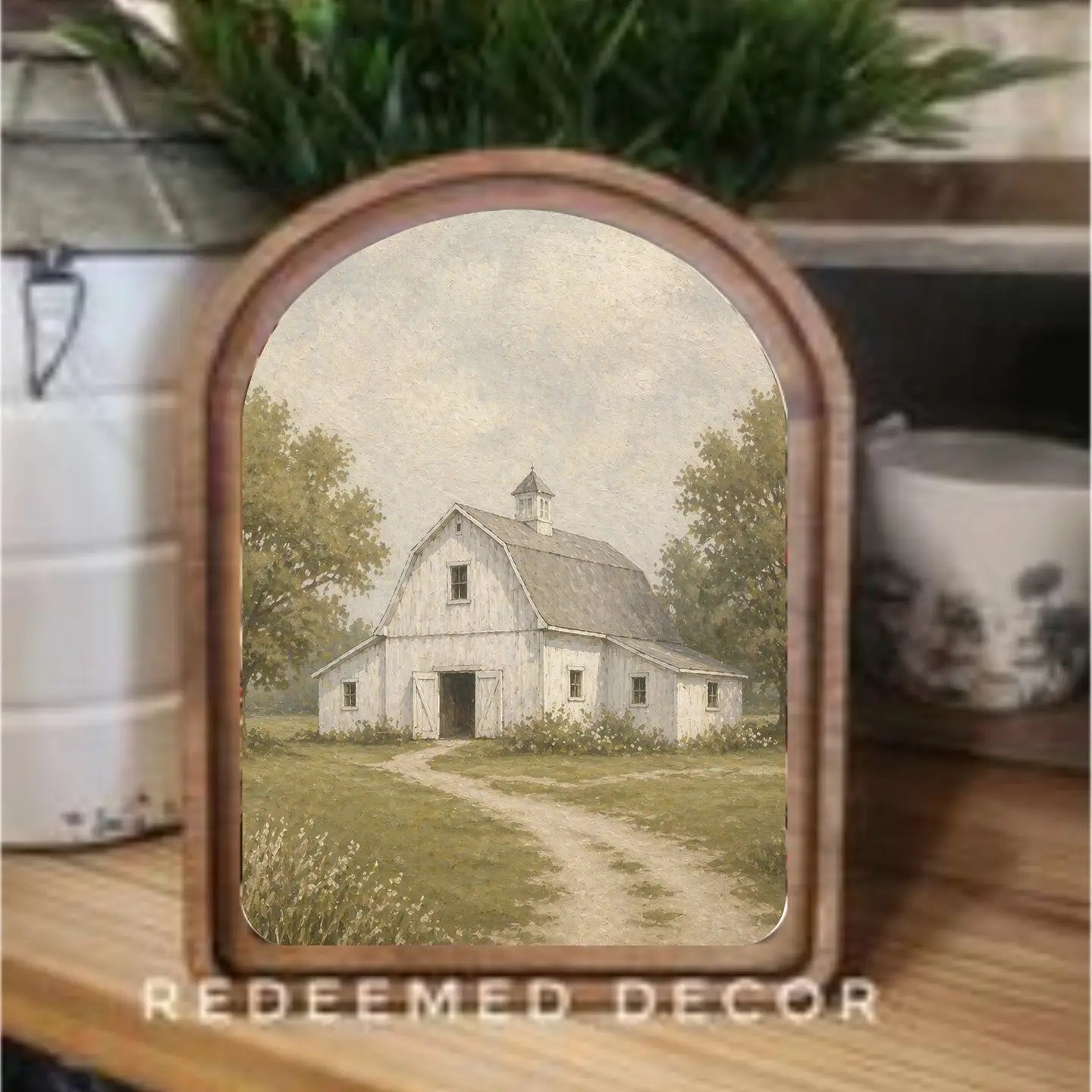 Arch Top Framed Art