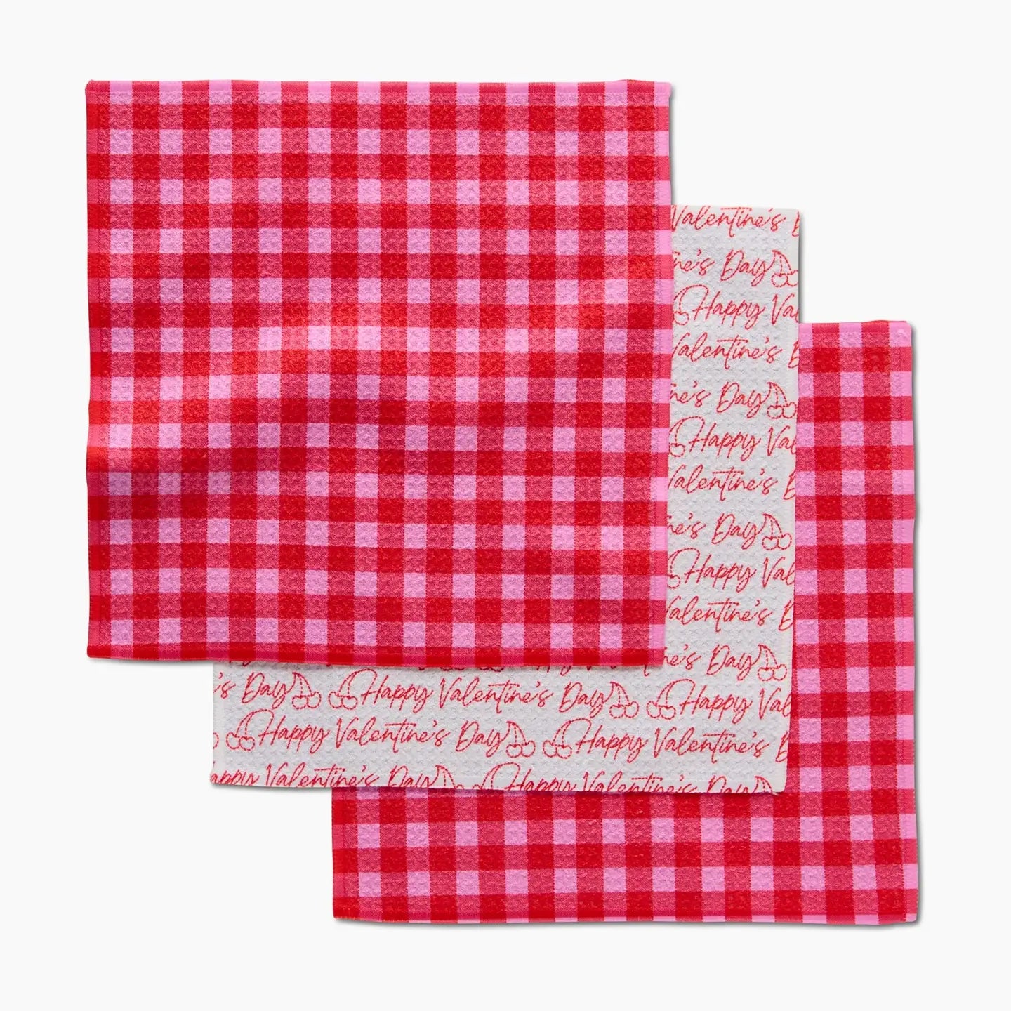 Valentine's Day Geometry Dishcloth
