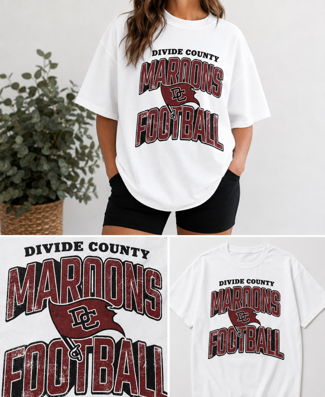DC Maroons Football Flag Top