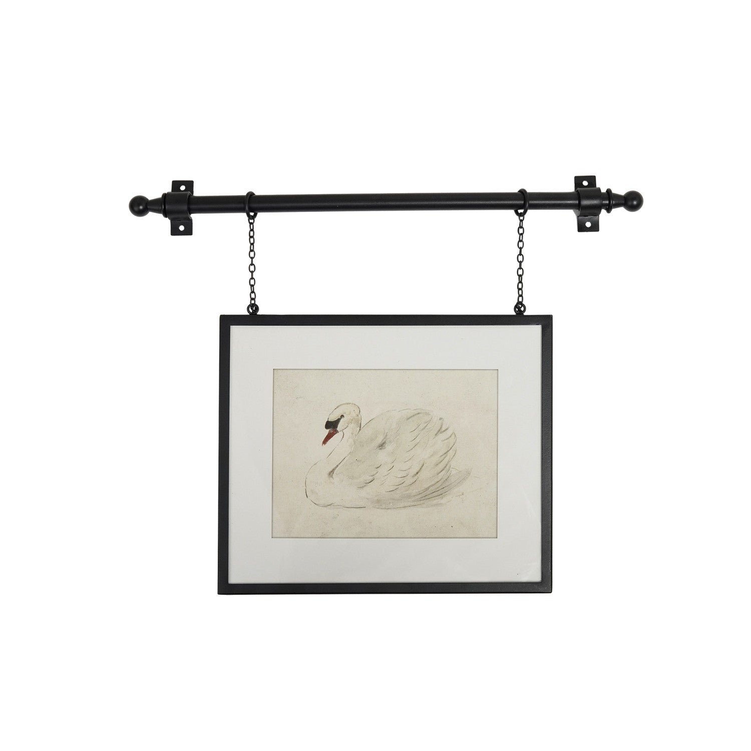 Hanging Metal Framed Glass Photo Frame (Holds 12" x 10" Photo)