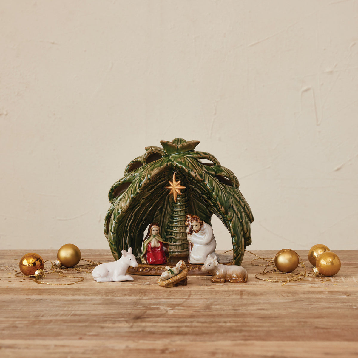 Stoneware Vintage Reproduction Nativity