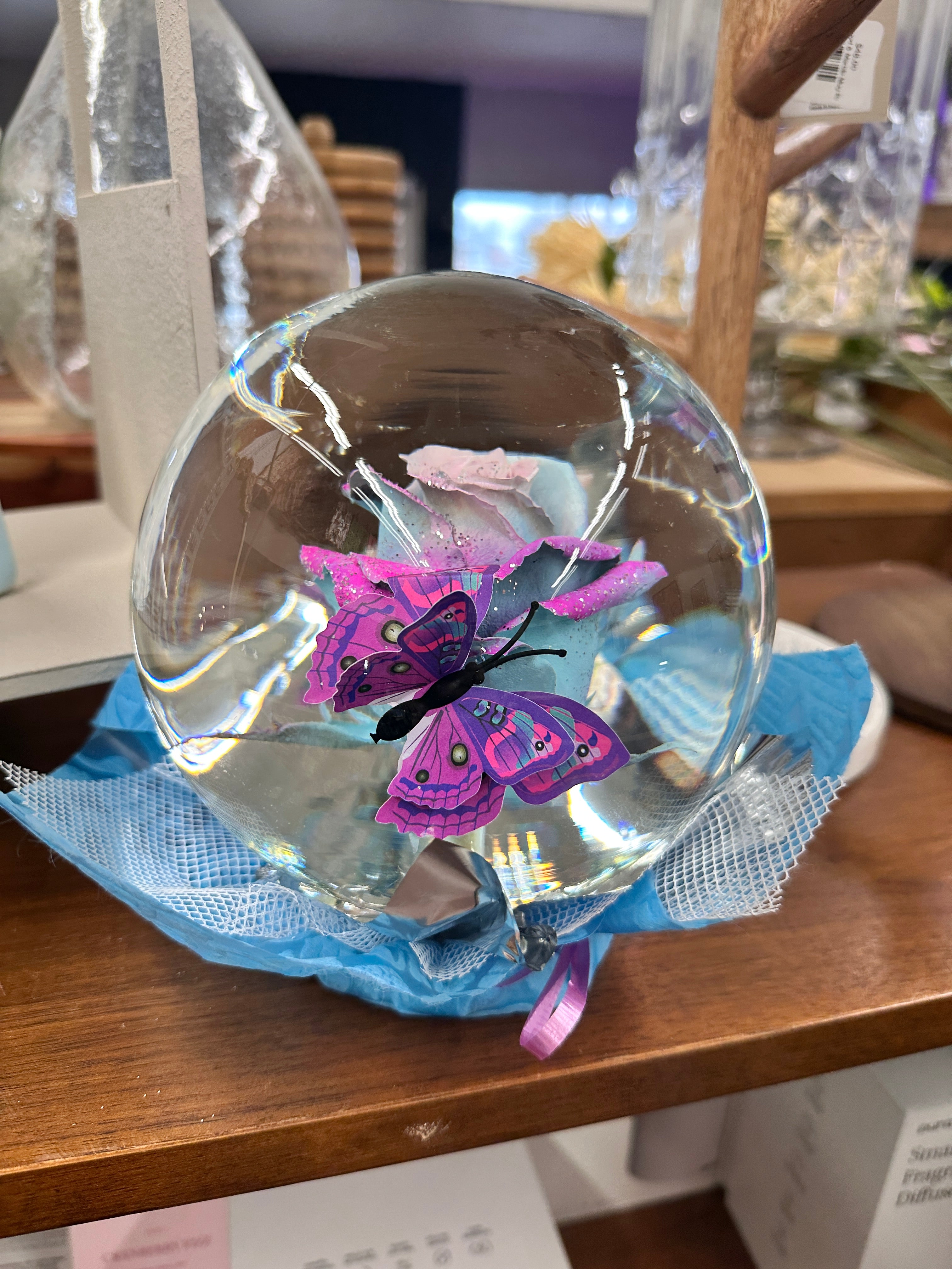 Floral Rose Globe
