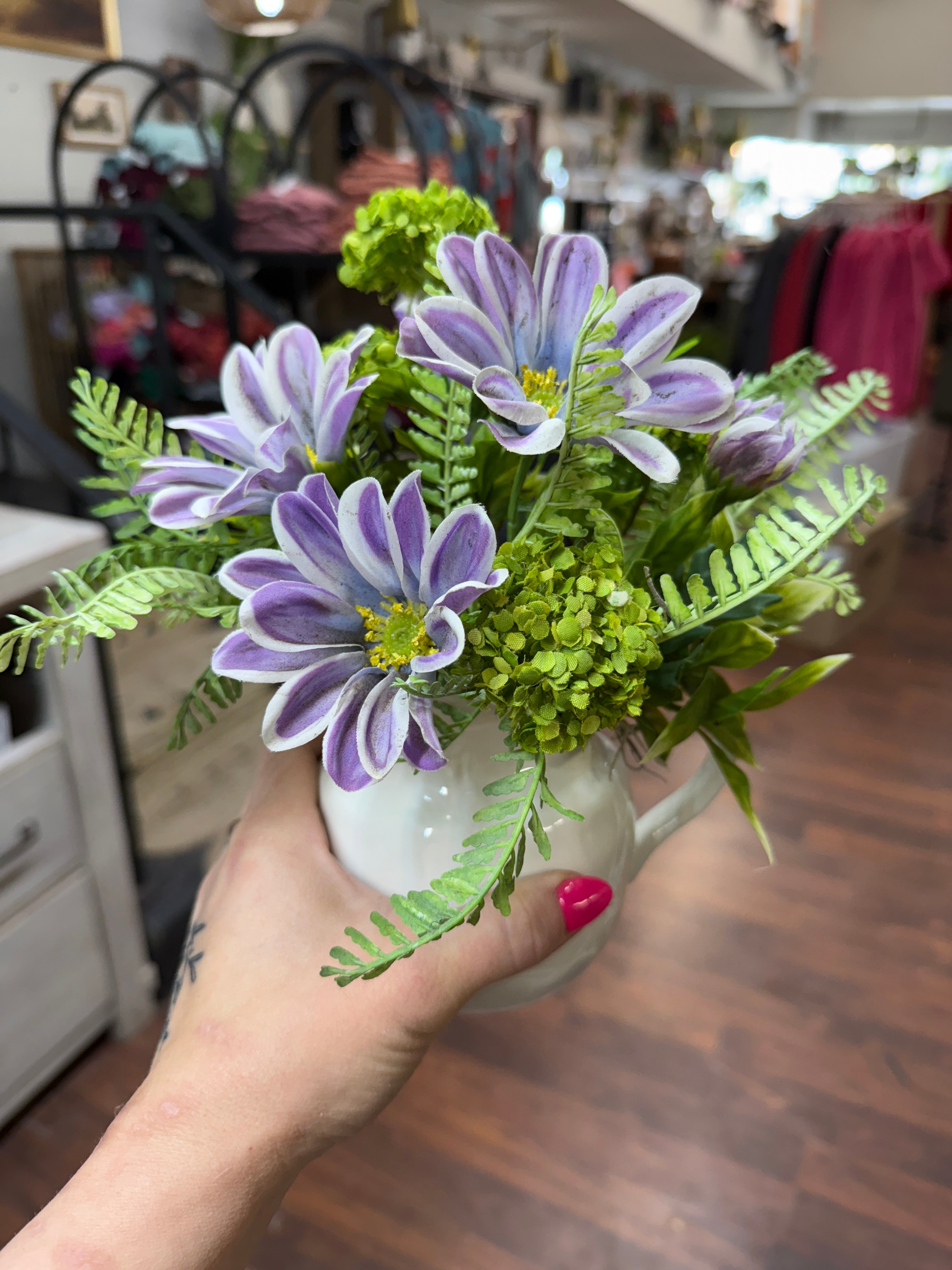 Small White Ceramic Silk