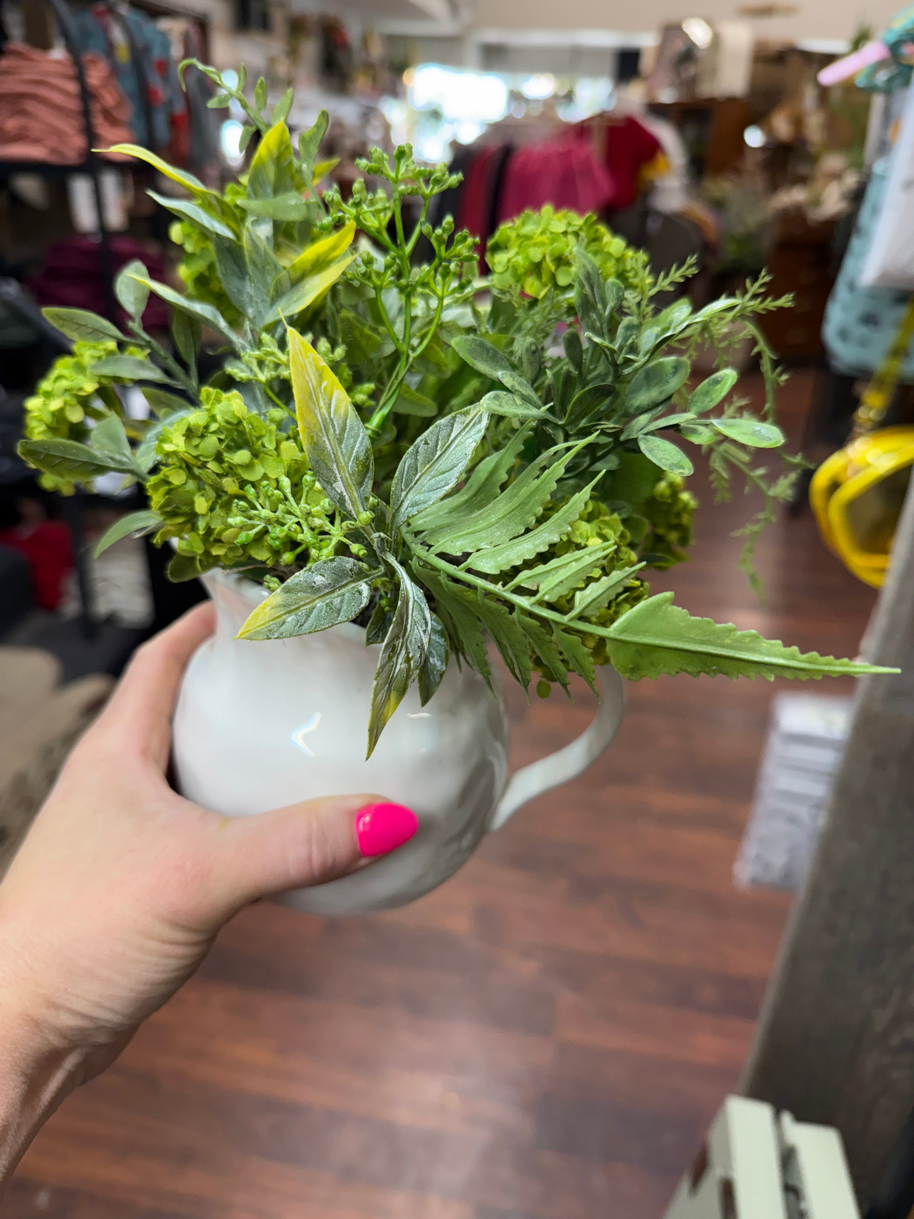 Small White Ceramic Silk