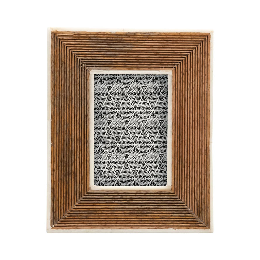Mango Wood & Bone Frame