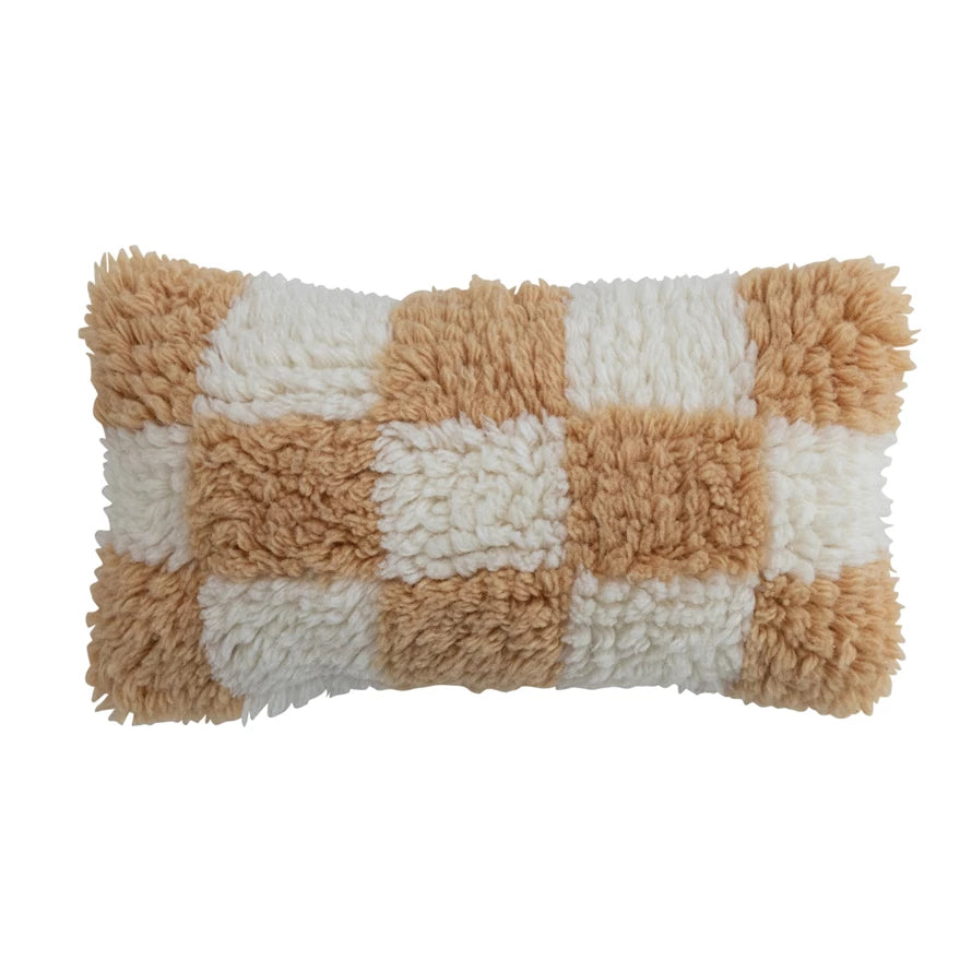 Wool Checkered Pillow