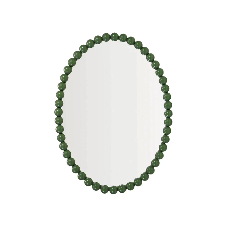 Metal Ball Framed Wall Mirror