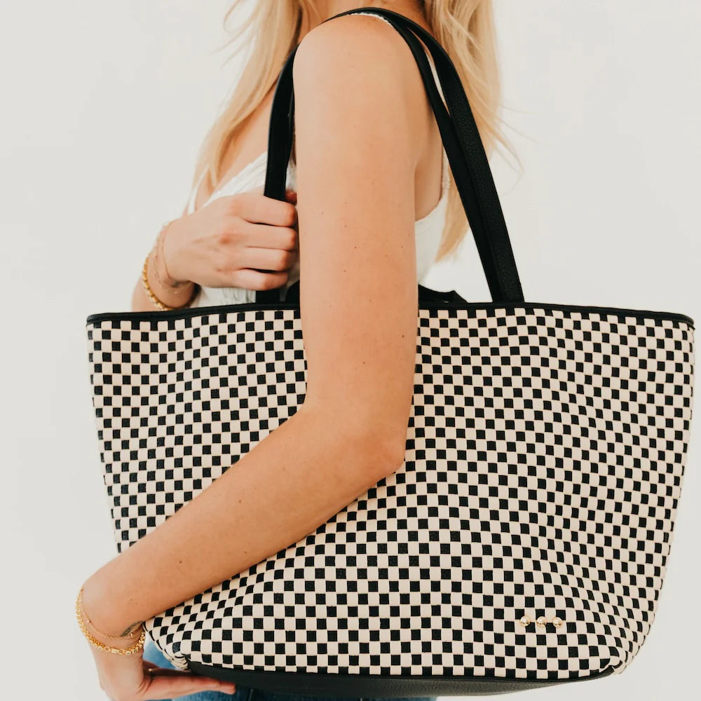 Woven Tiffany Organizer Tote Bag