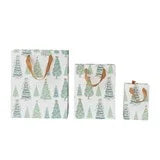 Handmade Gift Bags with Christmas Tree Pattern