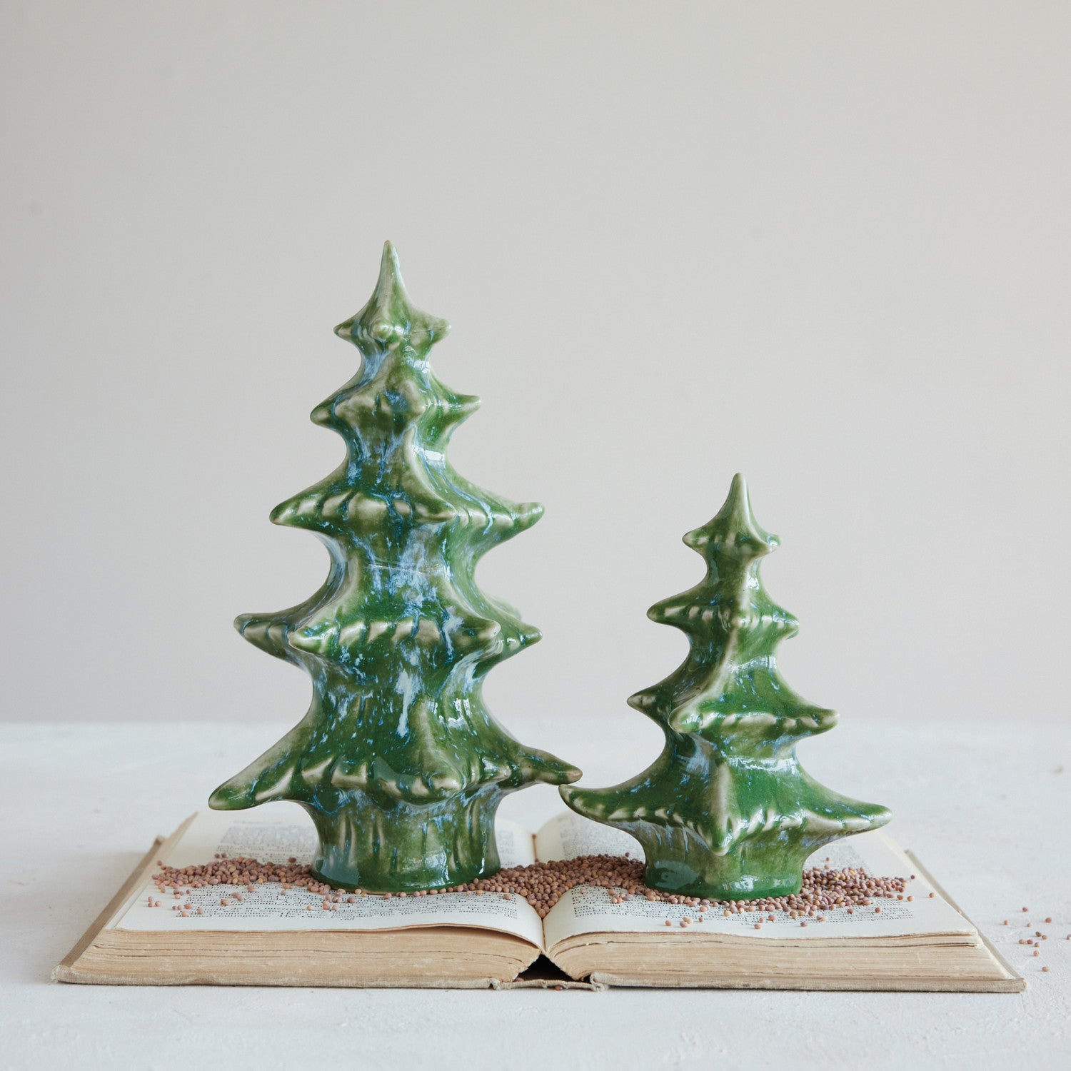 Stoneware Tree, Green