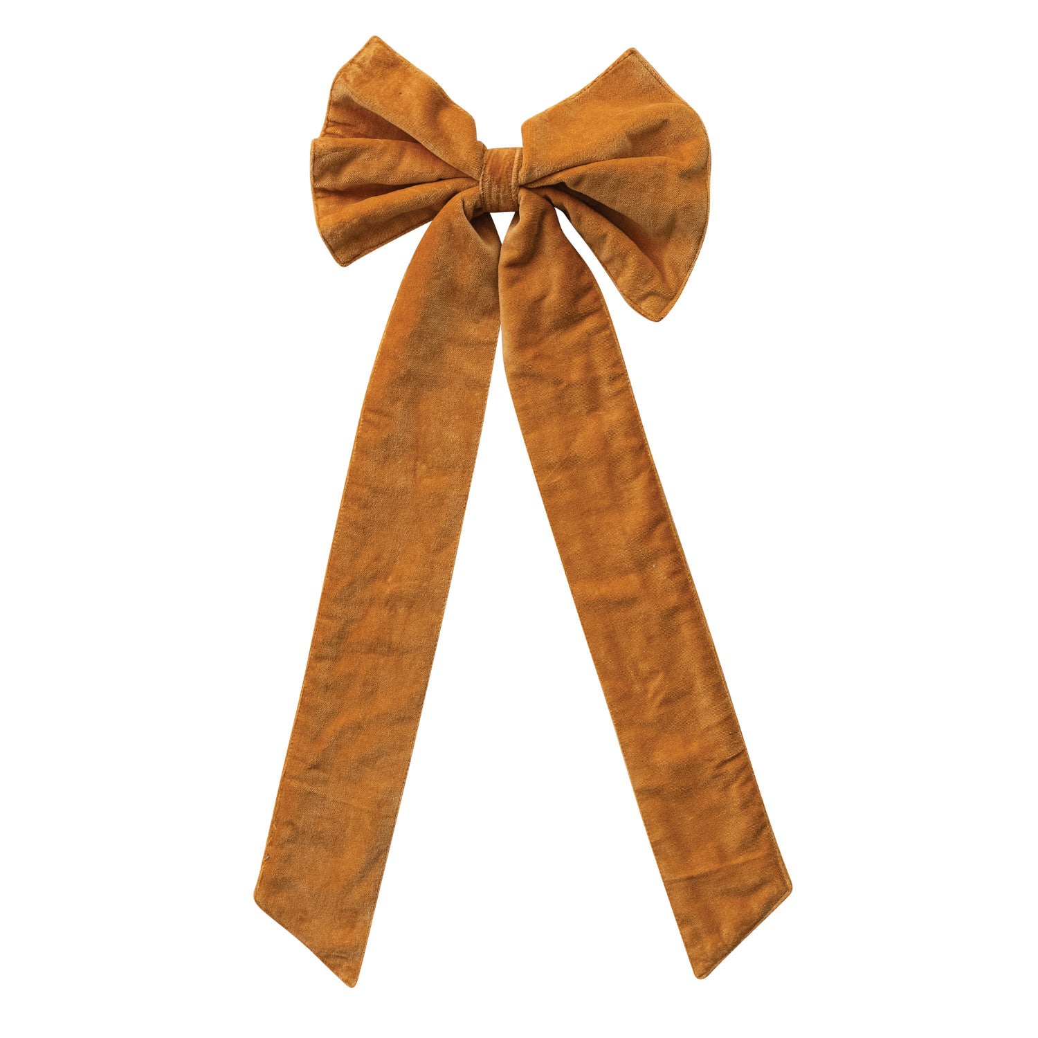 Cotton Velvet Clip-on Bow