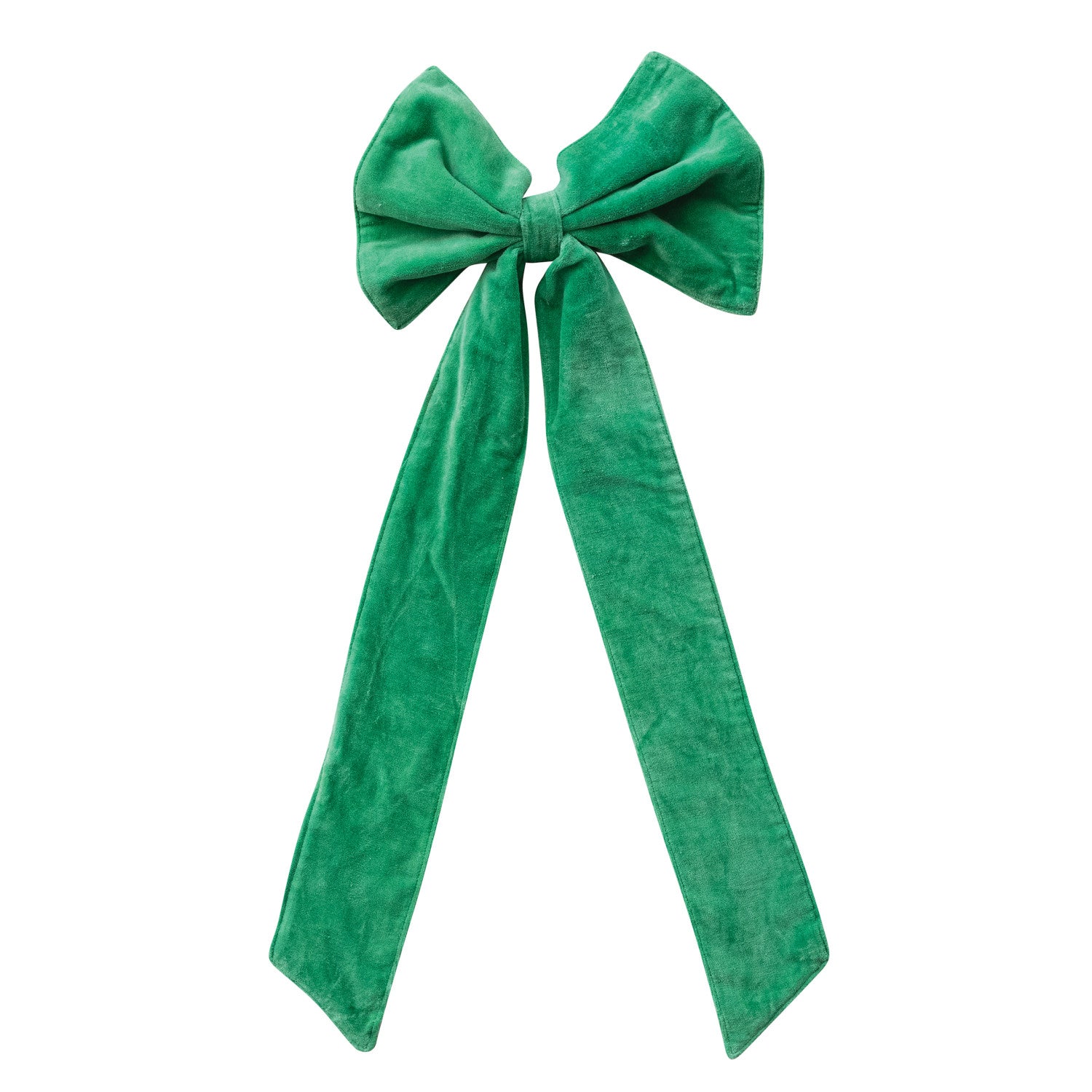 Cotton Velvet Clip-on Bow