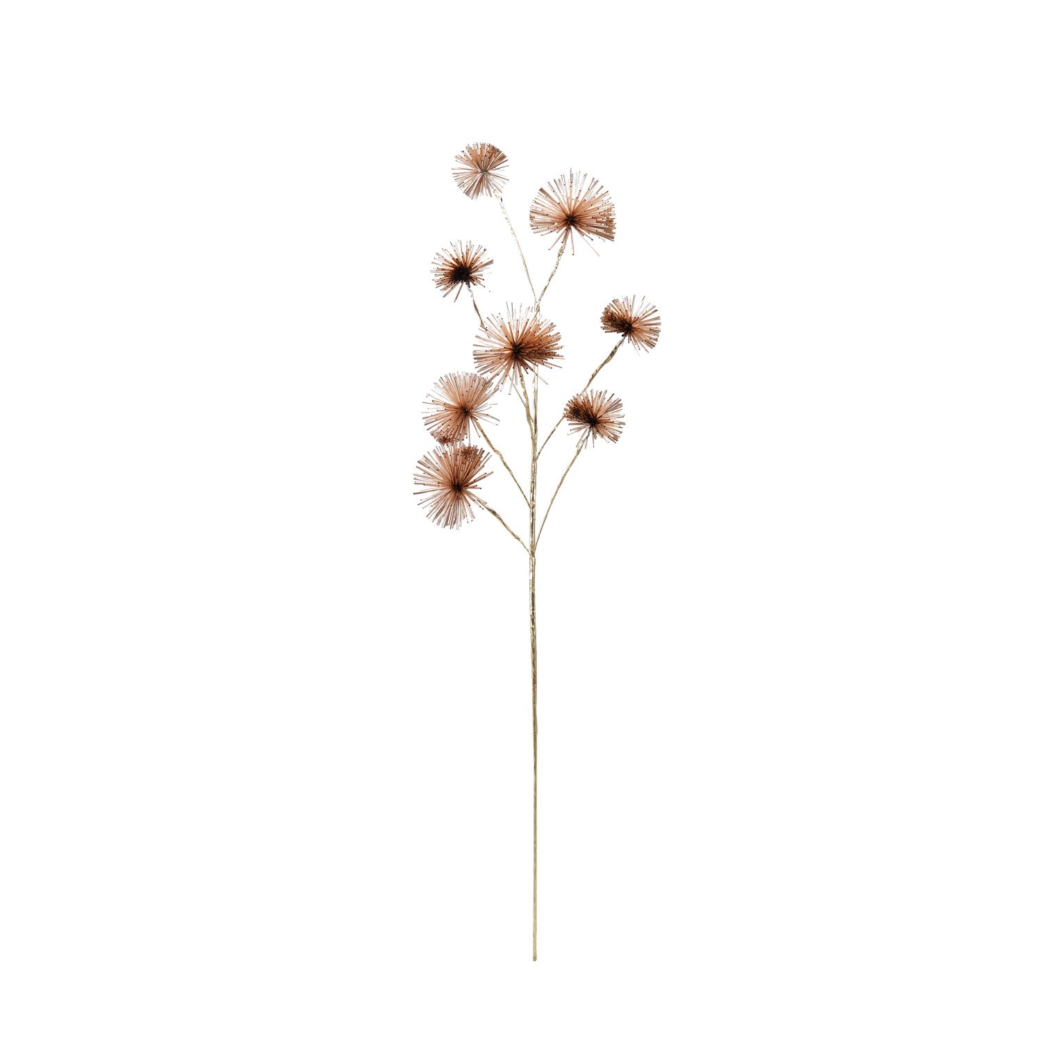 Plastic Tinsel Ball Stem