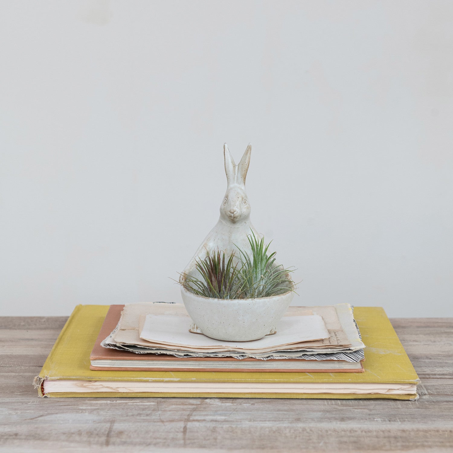 Stoneware Rabbit Bowl or Planter