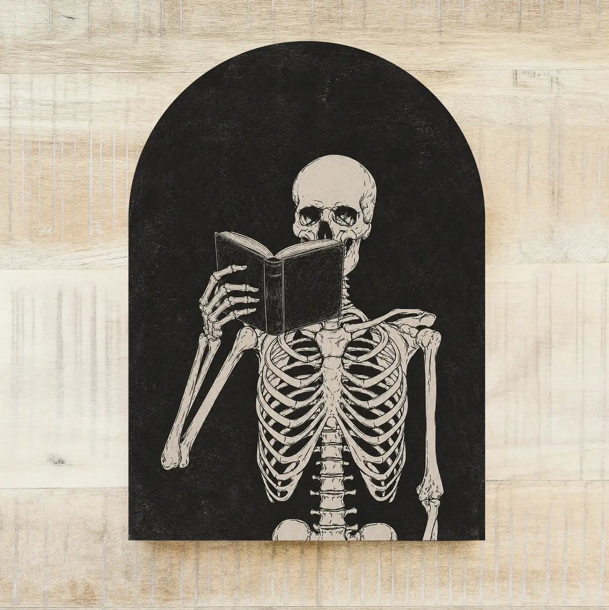 Wood Arch Skeleton with Book
