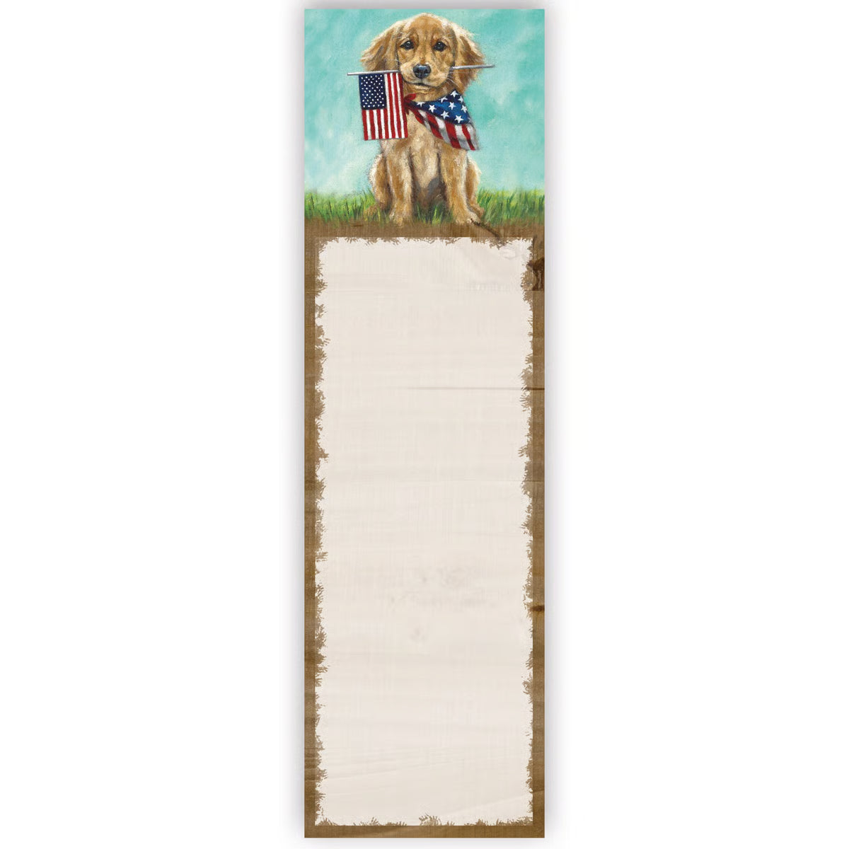 Patriotic Pup List Pad