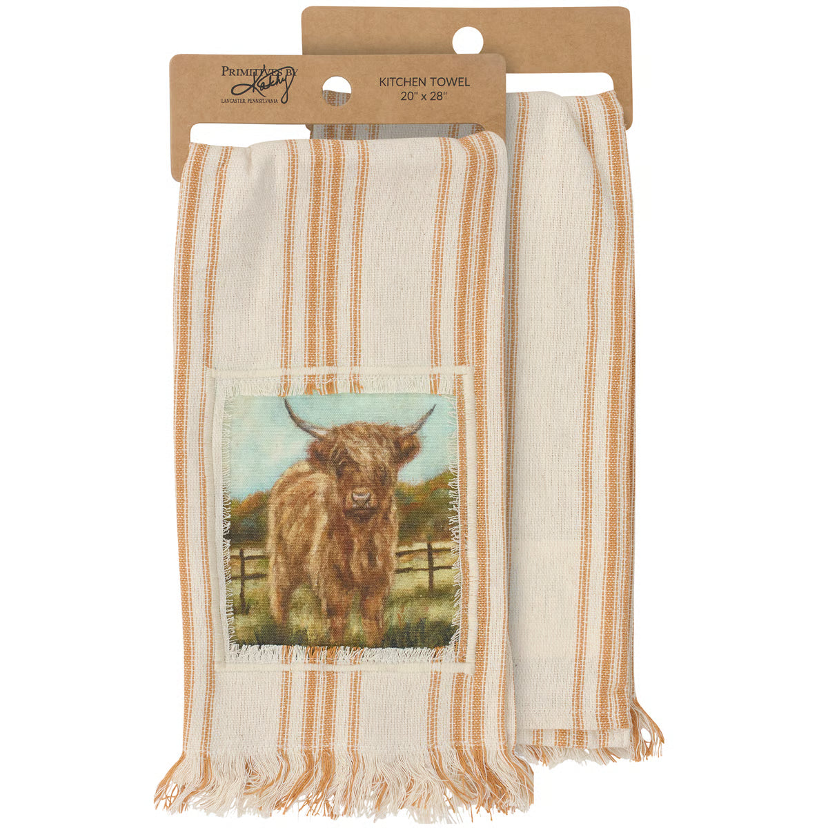 Fall Highland Kitchen Towel