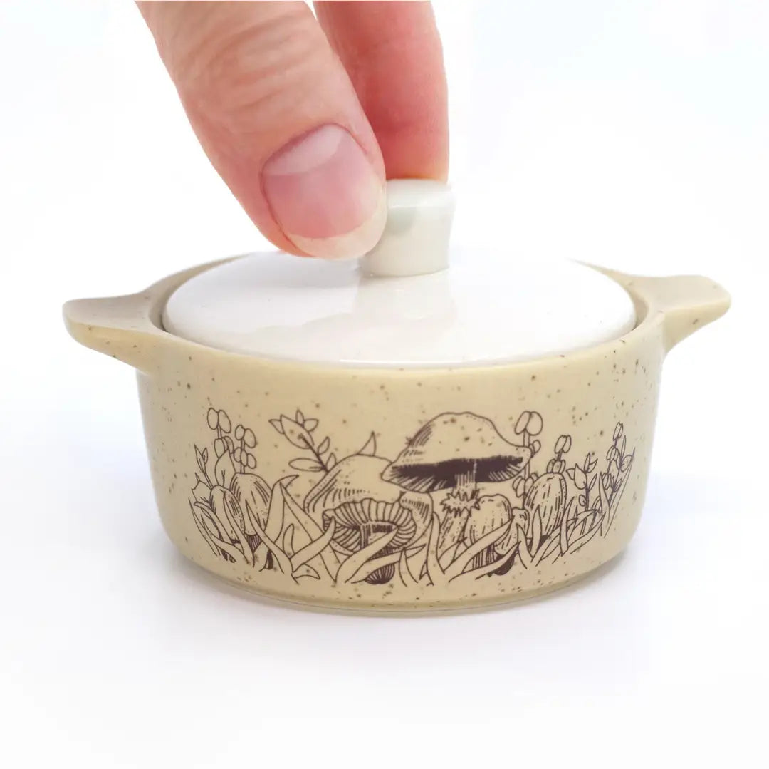 Pyrex-Inspired Casserole Ceramic Trinket Box